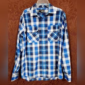 Attitude Plaid button down M